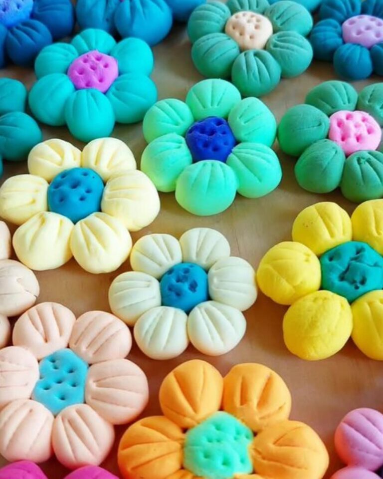 Little Flower Dry Clay Craft Idea