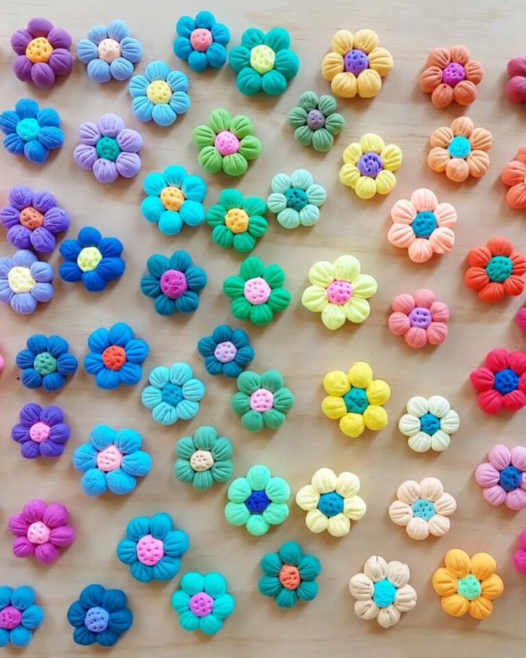 Little Flower Dry Clay Craft