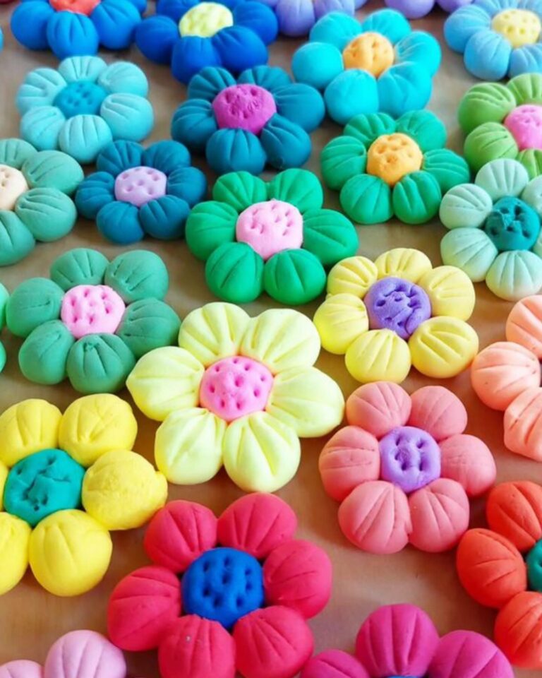 Little Flower Dry Clay Craft Idea