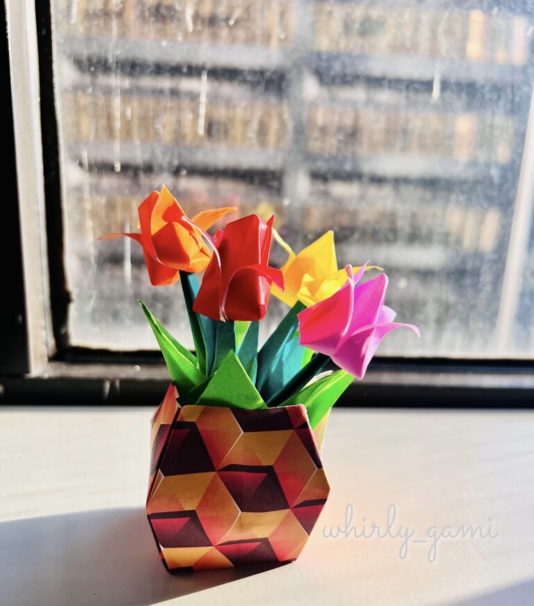 Origami Tulips- A vase full of Elegance