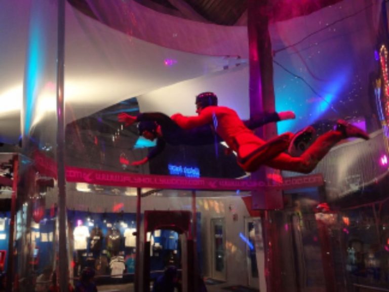 Indoor Skydiving Together