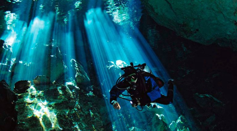 Diving in a Cenote