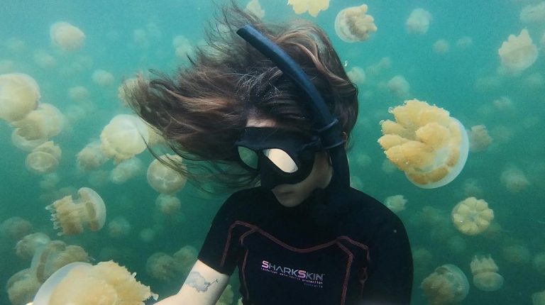 Swimming in Jellyfish Lake, Palau