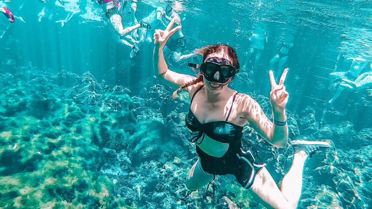 Cenote in Mexico near Tulum