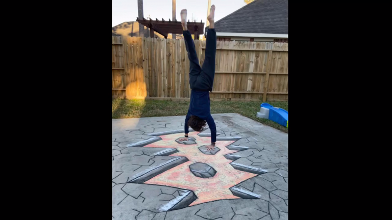 3d Lava Chalk Art